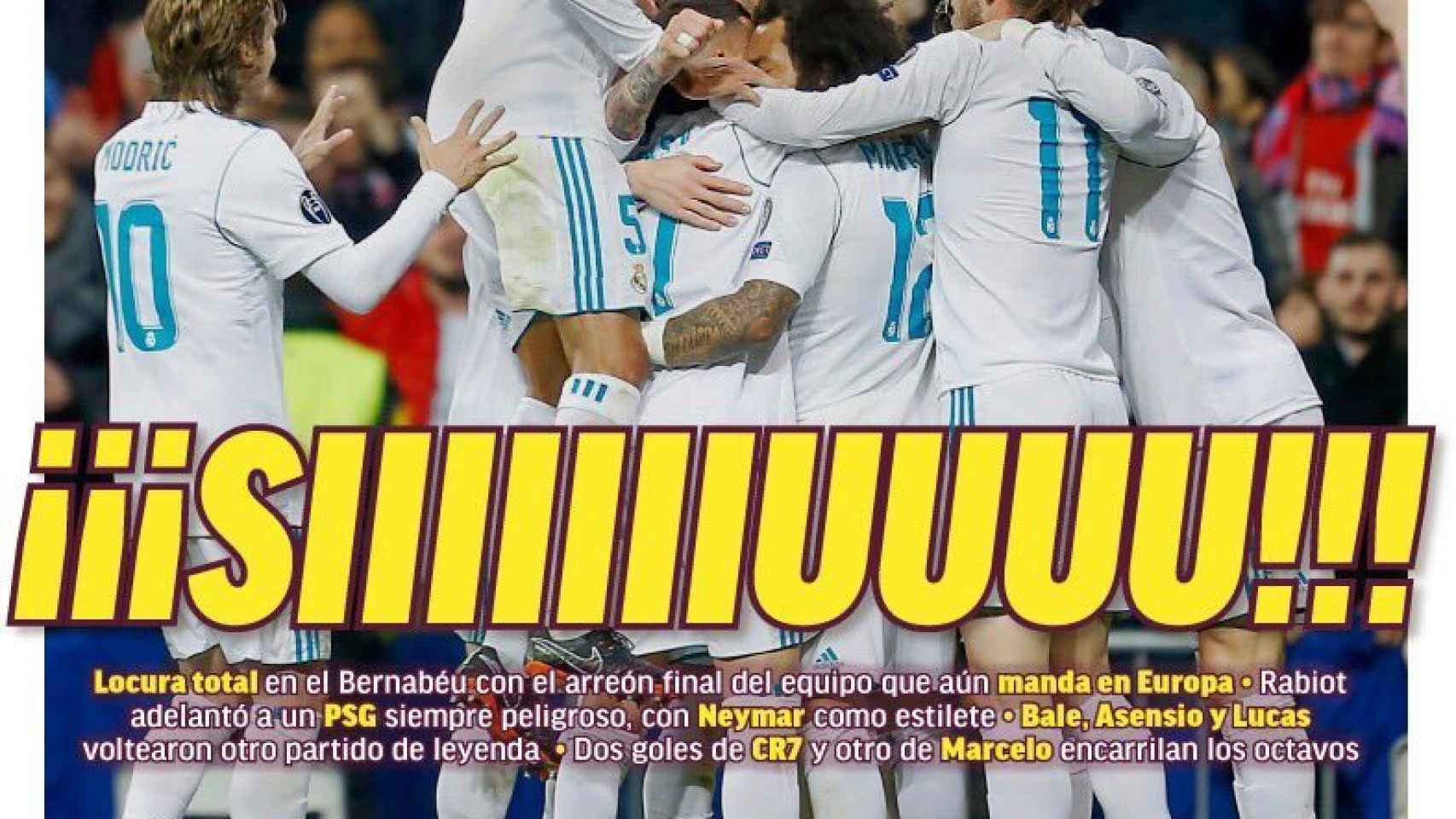 La portada del diario Marca