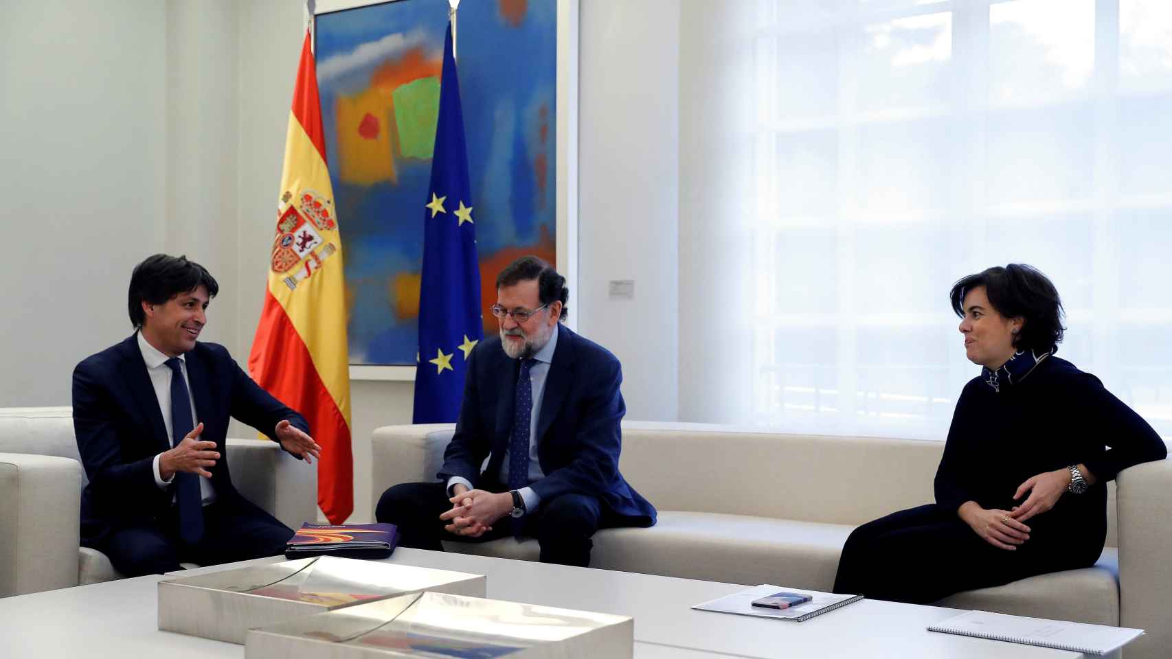 Mariano Rajoy, recibe al presidente de Societat Civil Catalana, José Rosiñol