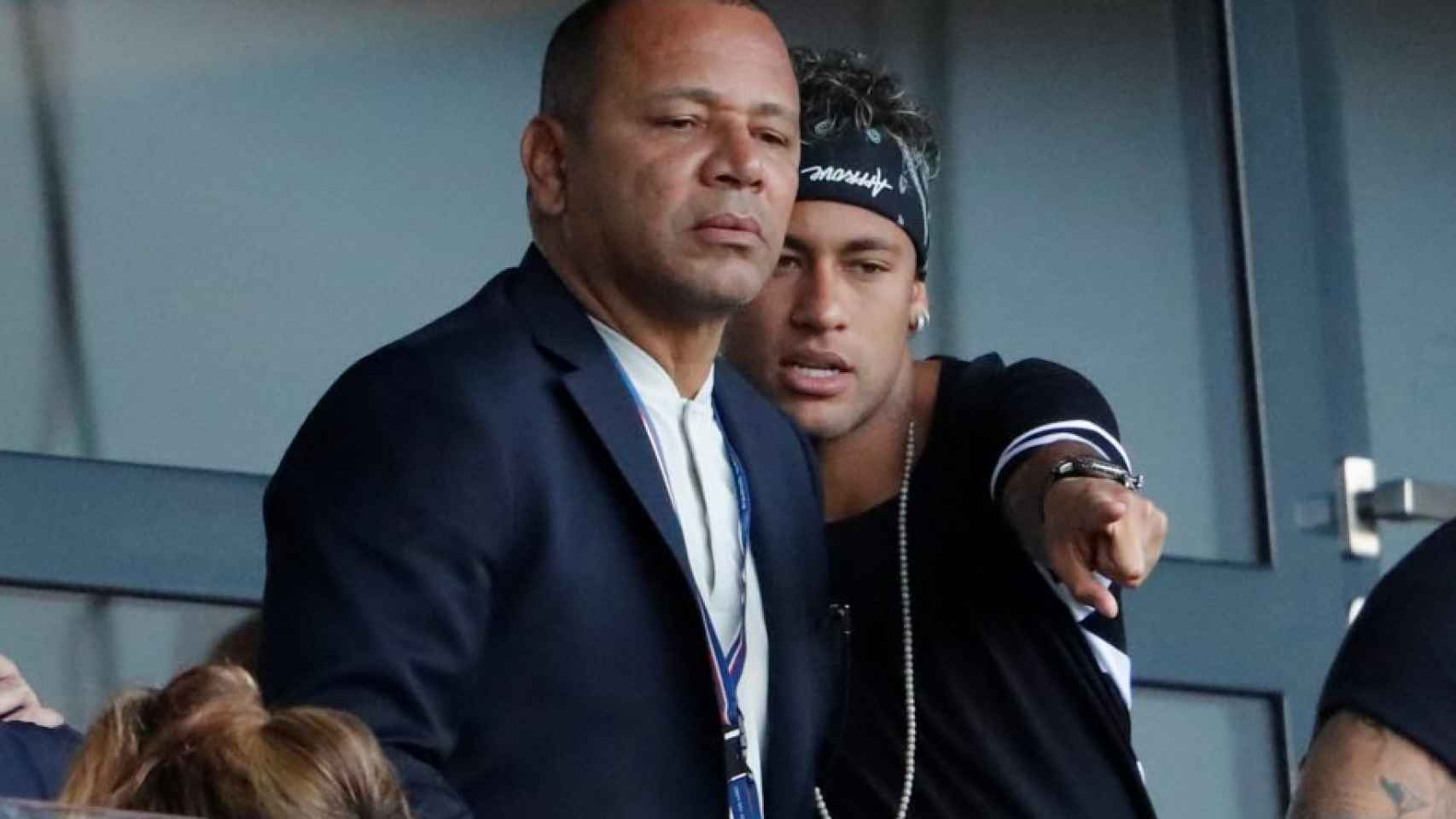 Neymar padre e hijo.
