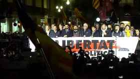 Nueva concentración en Barcelona por la libertad de los políticos catalanes presos