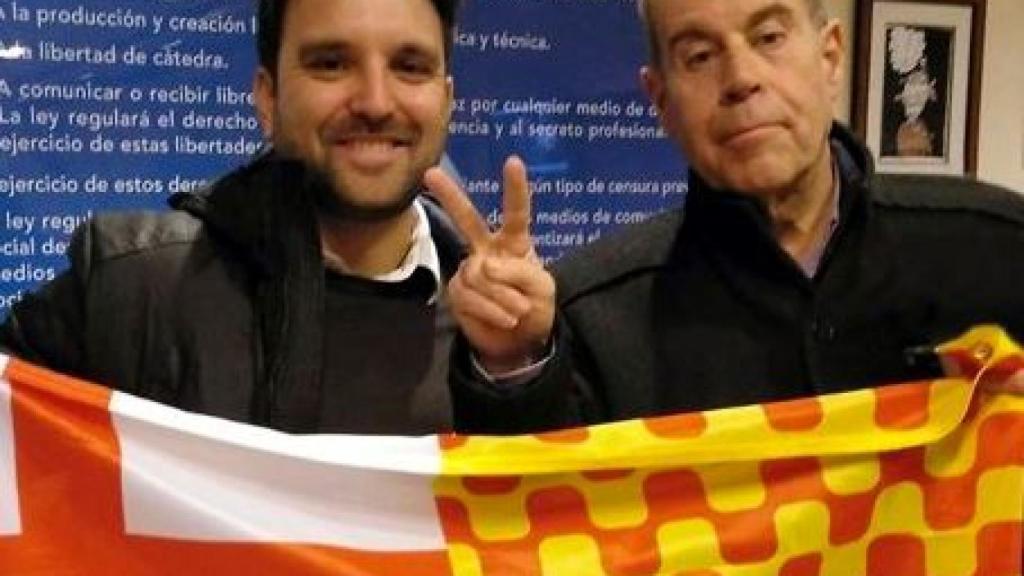 Manuel Vizcaíno, presidente del Cádiz, y Tomás Guasch.