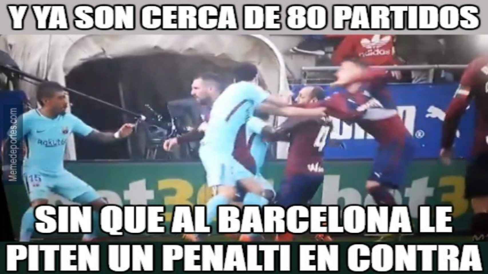 Meme del robo del Barça al Eibar. Foto: memedeportes.com