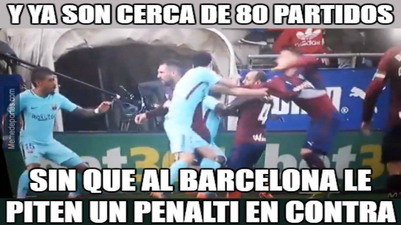 Los mejores memes del robo del Barça al Eibar