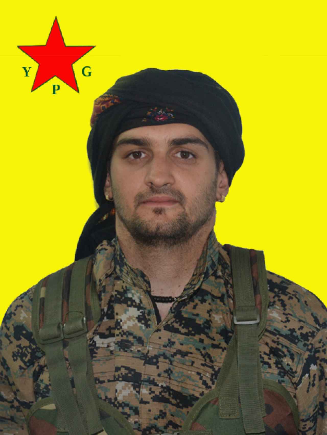 Samuel Prada, en una imagen difundida desde la web del YPG.