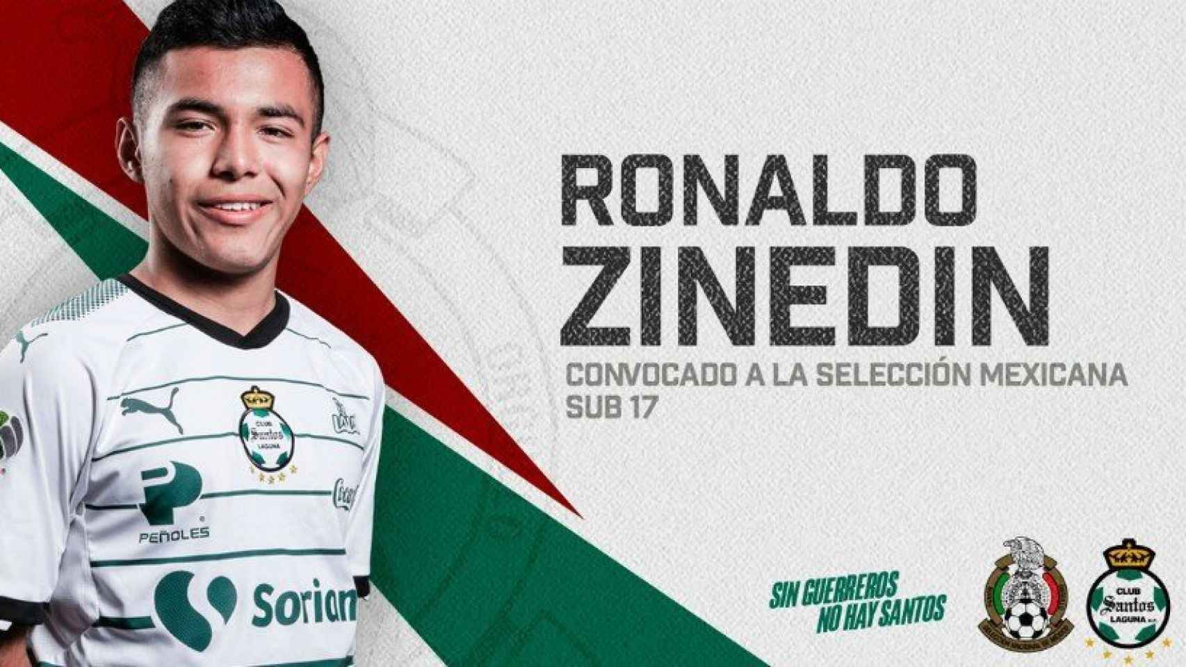 Ronaldo Zinedine. Foto. Twitter (@ClubSantos)