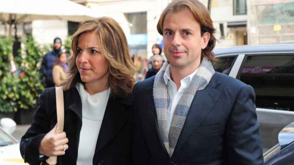 Arantxa Sánchez Vicario y su expareja, pero todavía marido, Josep Santacana.