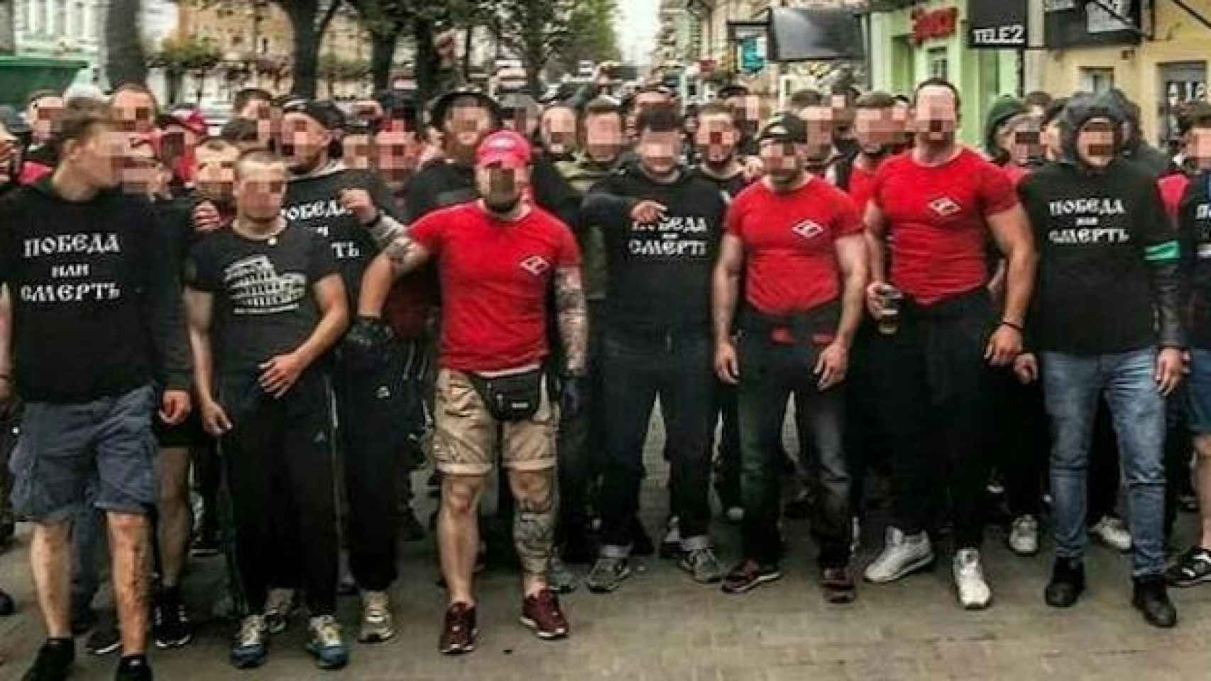 Ultras del Spartak.