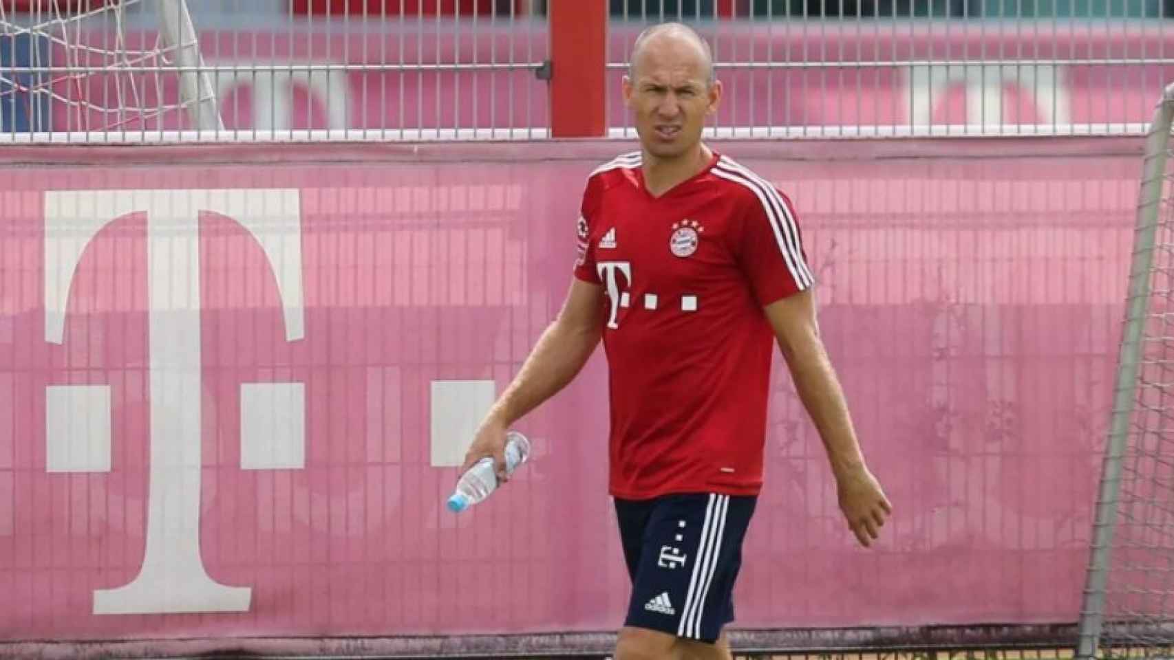 Robben en el entrenamiento. Foto: fcbayern.com
