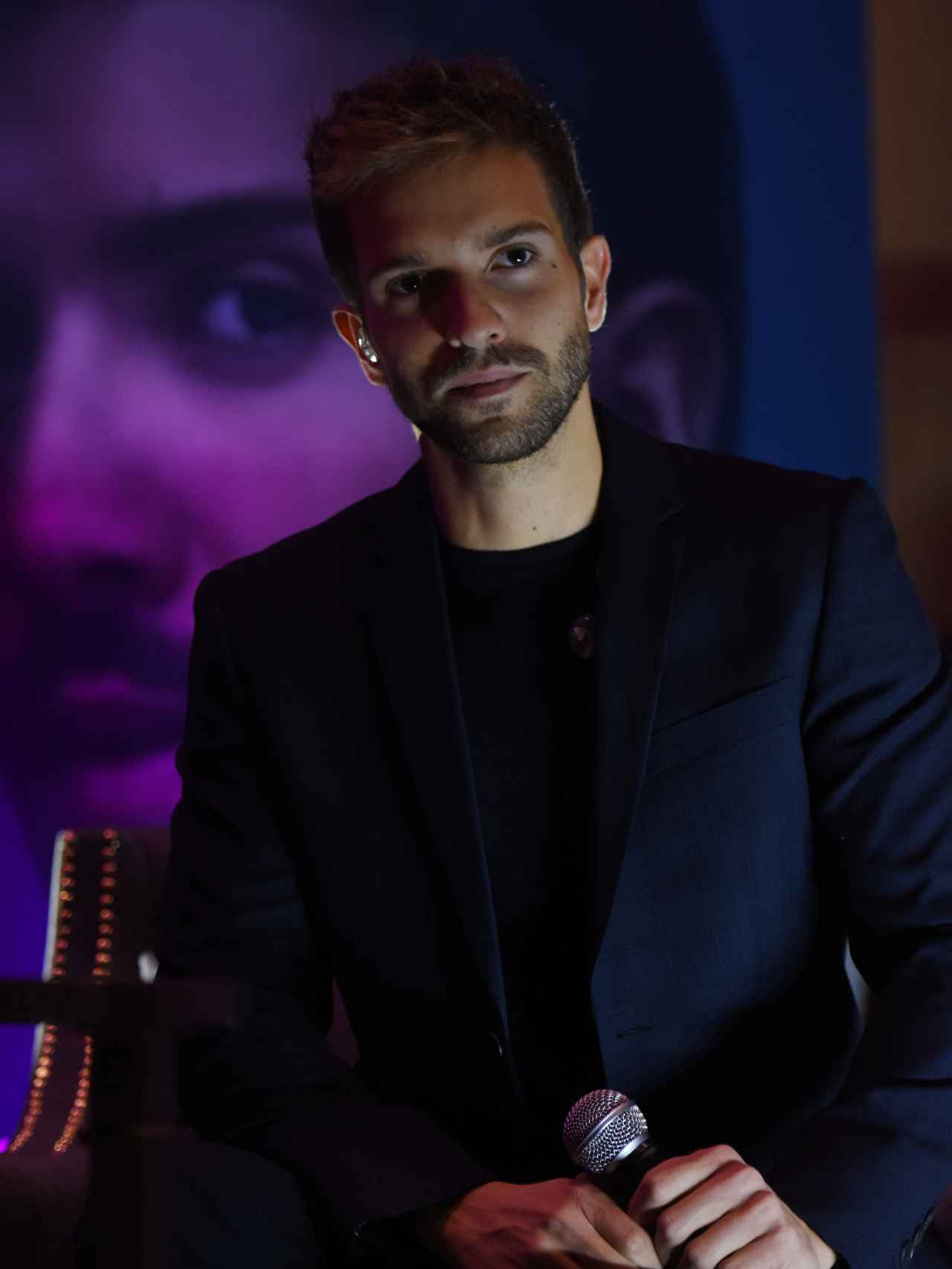 Pablo Alborán durante la presentación de su gira.