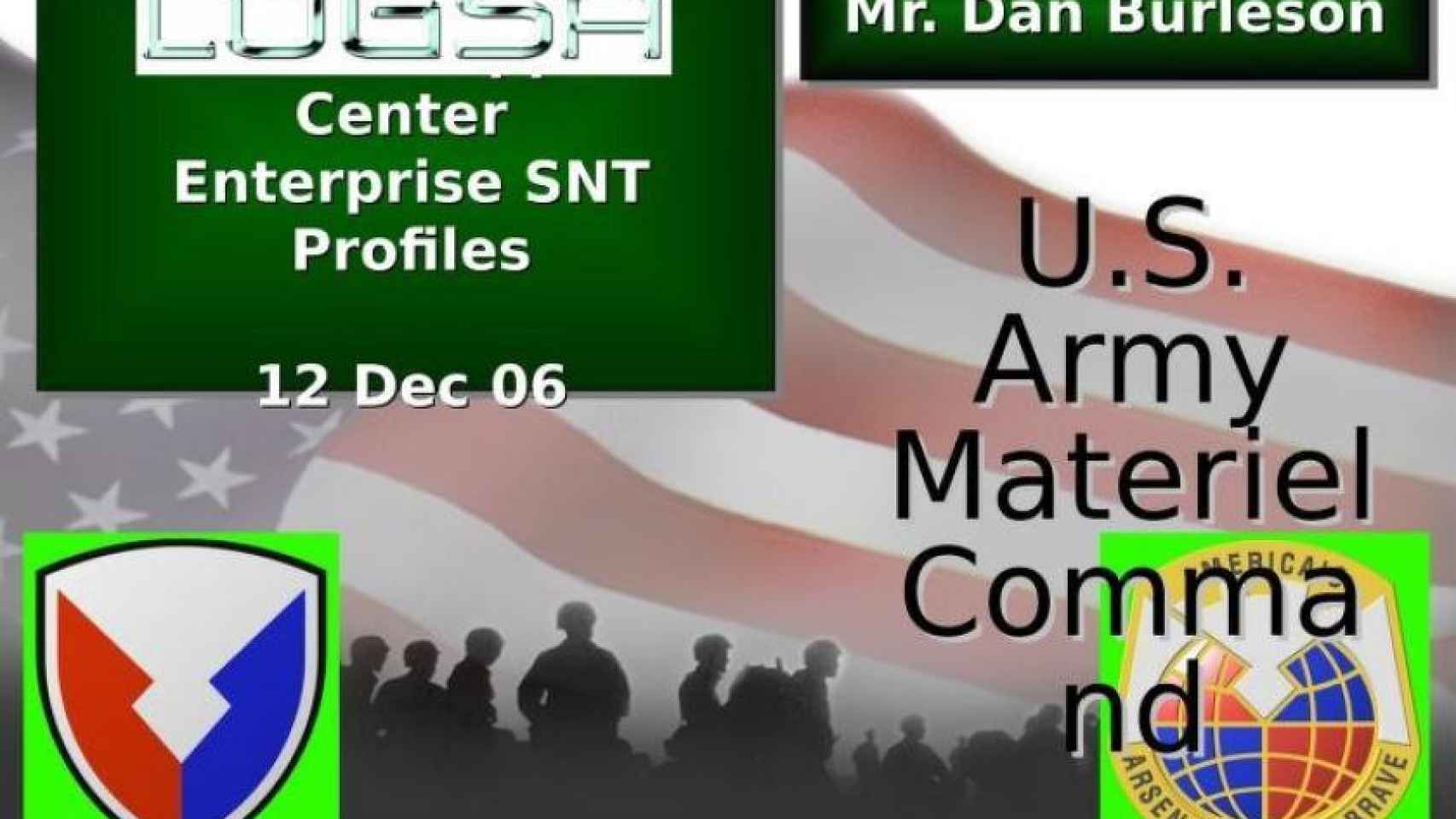 Una de las diapositivas usadas por el Pentágono