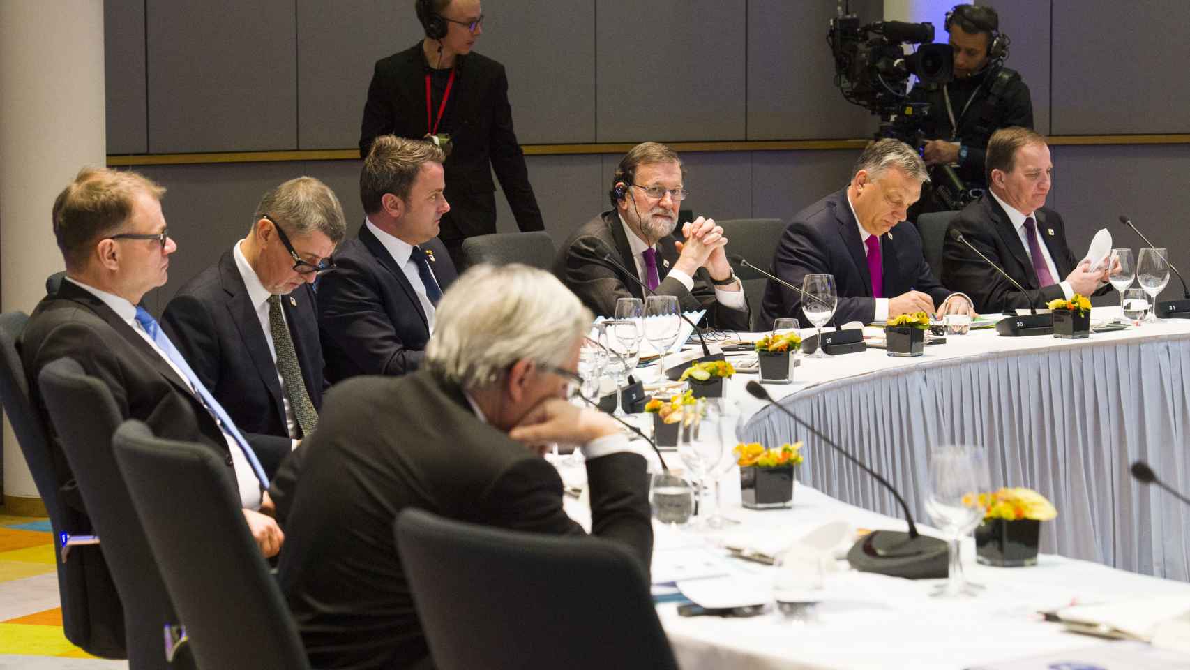 El presidente Mariano Rajoy, durante la cumbre informal de Bruselas