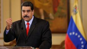 El presidente venezolano, Nicolás Maduro, durante una rueda de prensa.