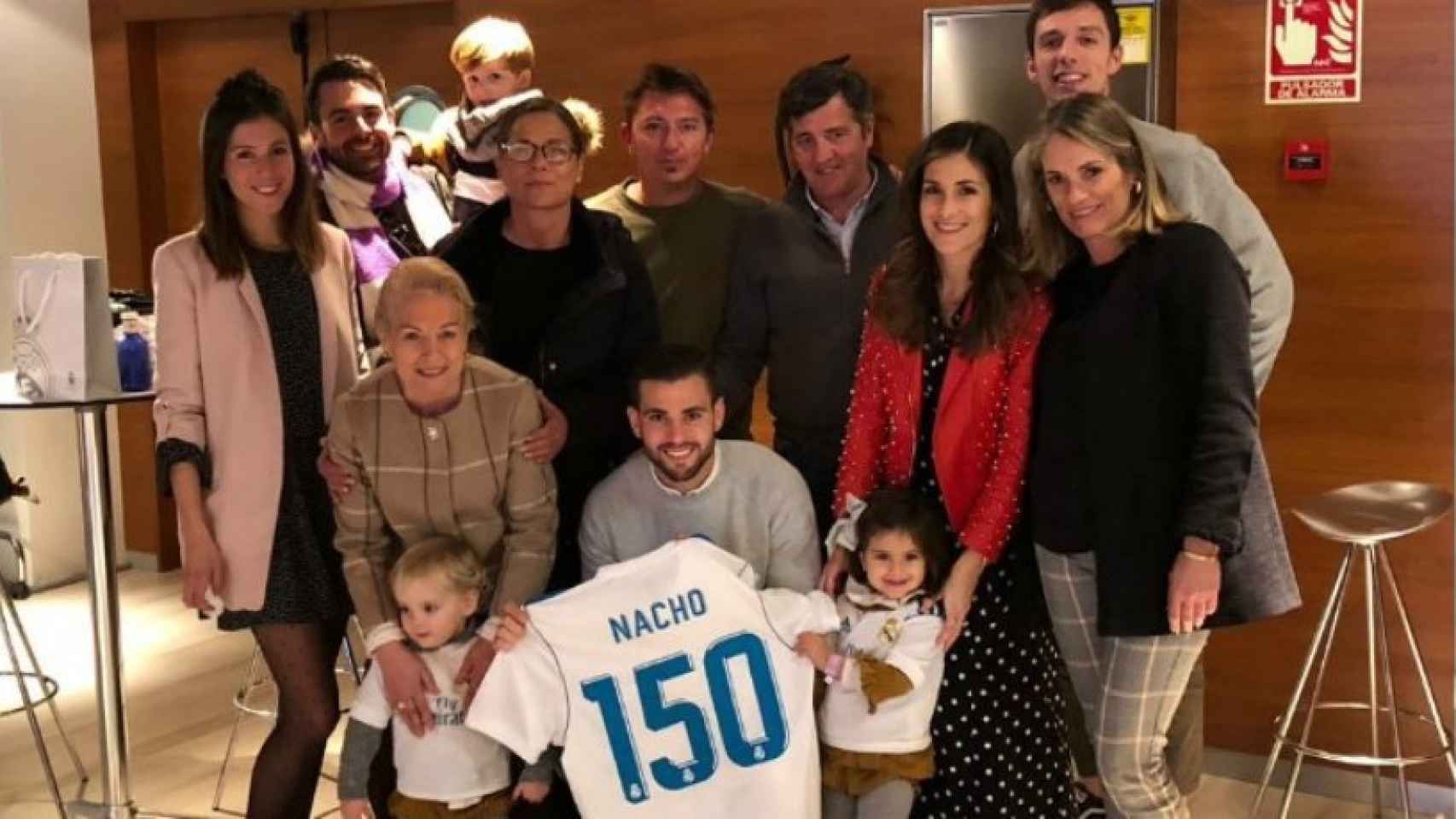 Nacho Fernández cumple su partido 150 con el Real Madrid. Foto: Twitter (@nachofi1990)