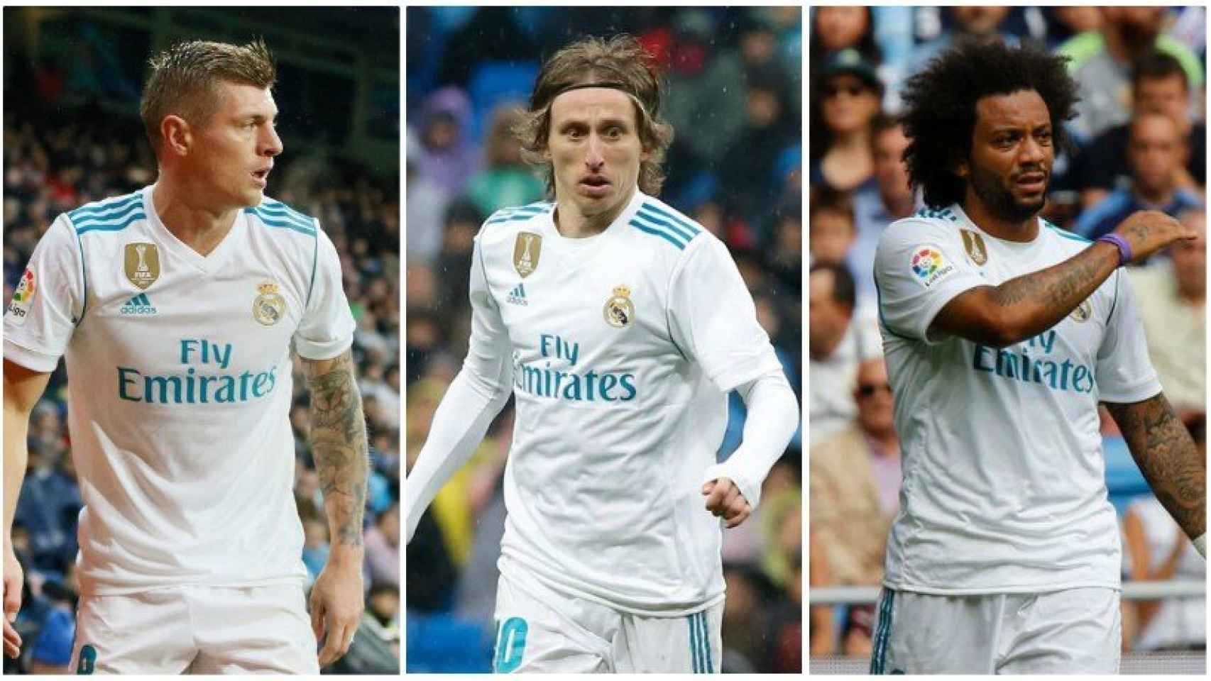 Kroos, Modric y Marcelo