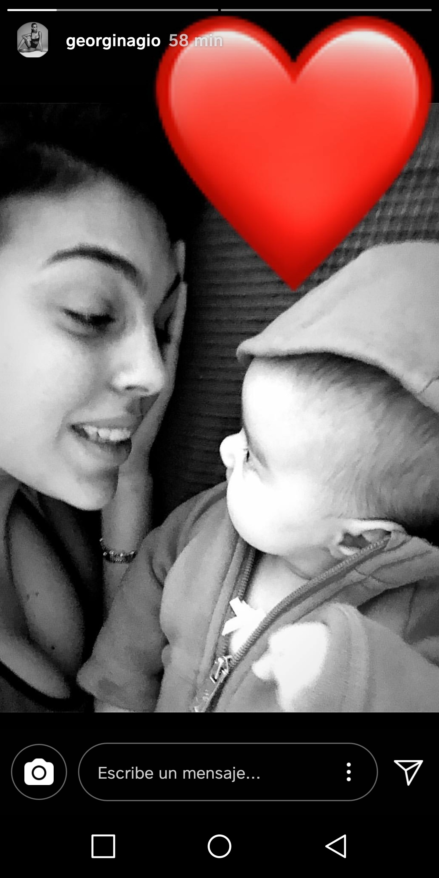 Georgina Rodríguez emociona a Instagram con su última foto junto a su hija Alana Martina