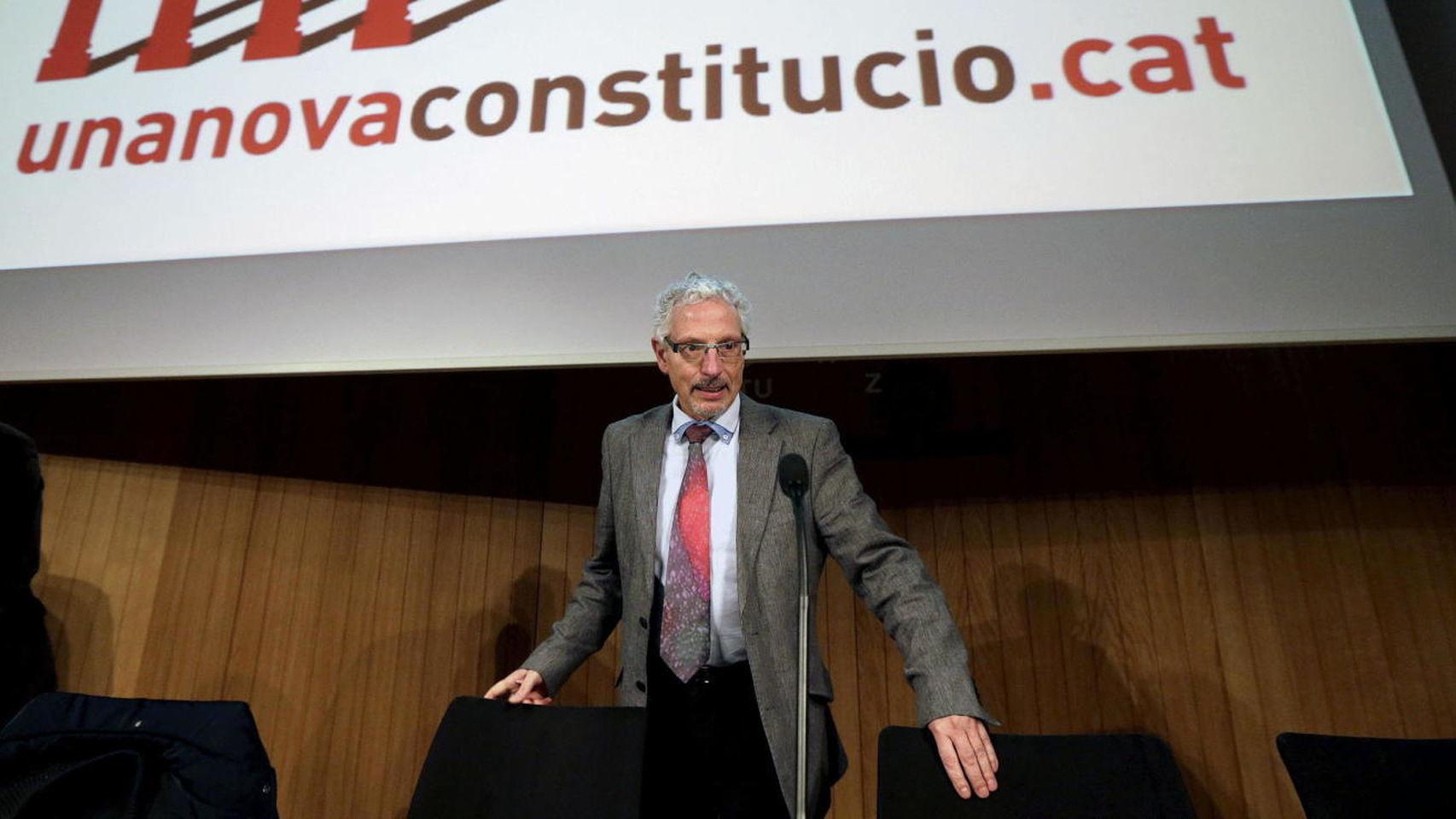 Vidal, en uno de los actos de presentación de la 'constitución catalana'.