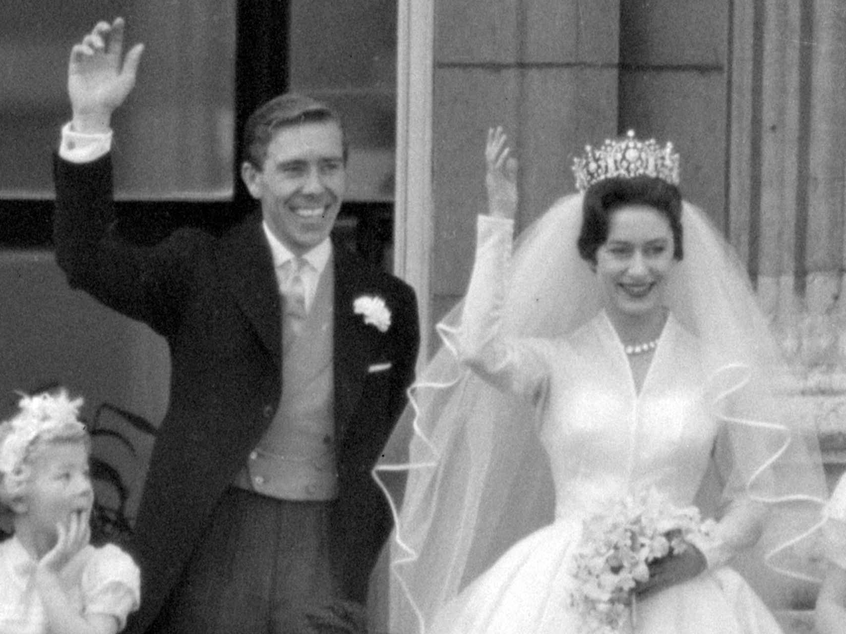 La princesa Margarita de Inglaterra en día de su boda con Lord Snowdon. GTRES.