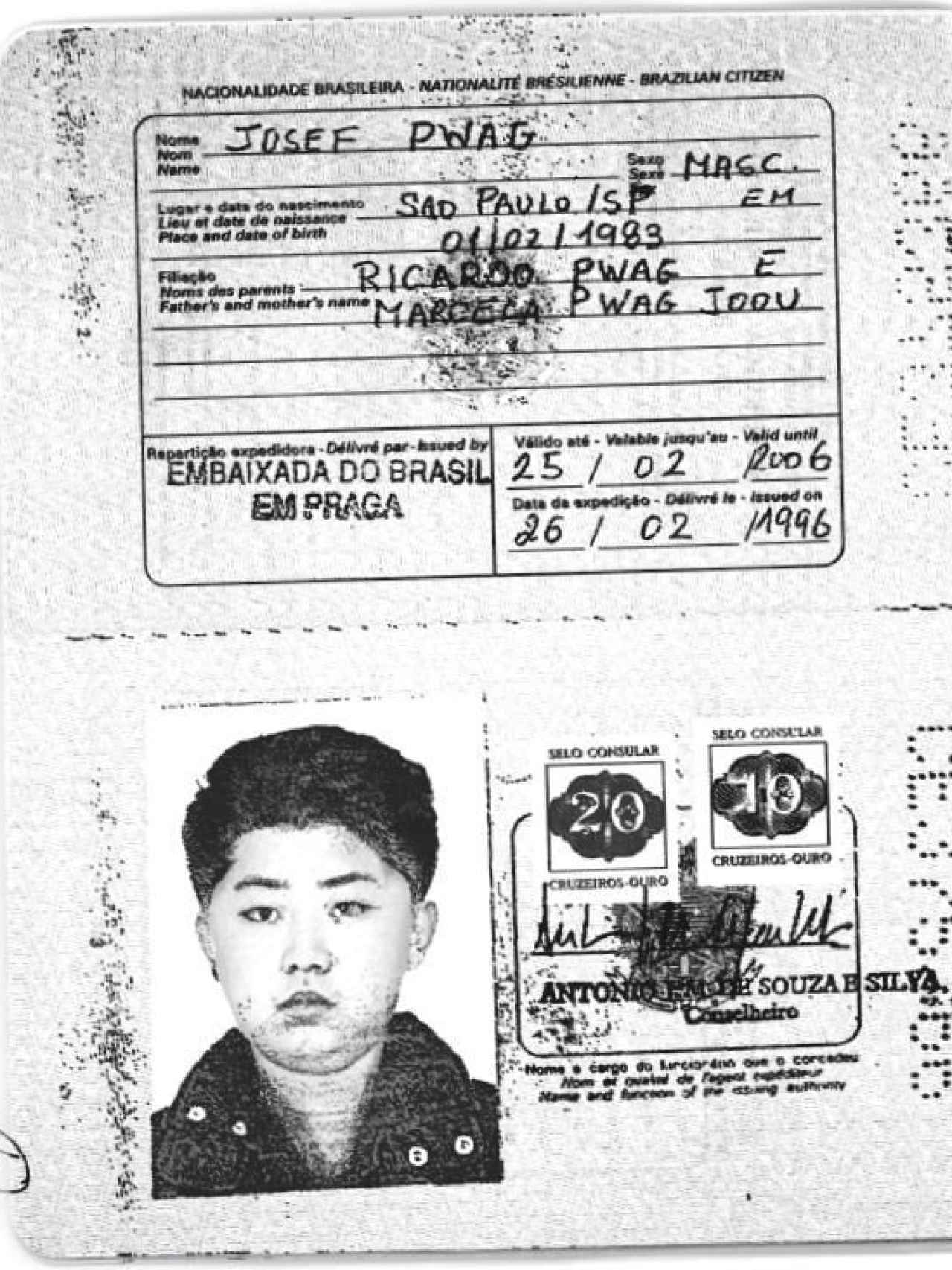 Pasaporte brasileño de Kim Jong-un.