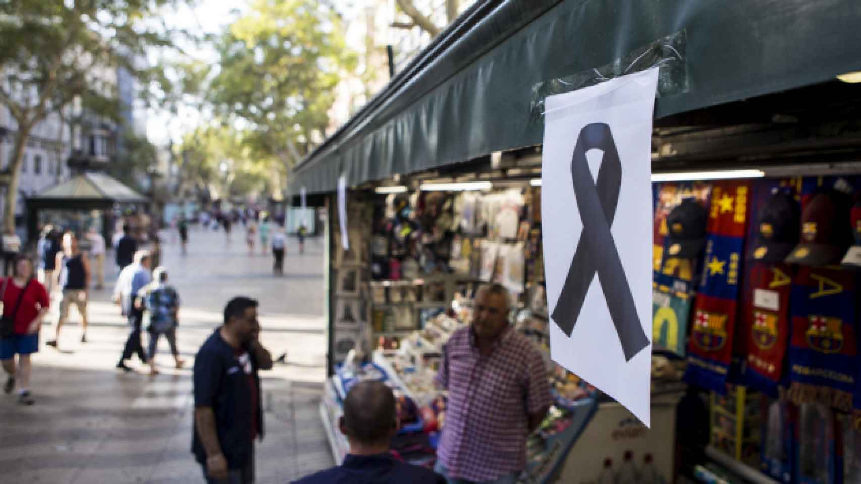 Imagen de la Ramblas de Barcelona después del atentado.