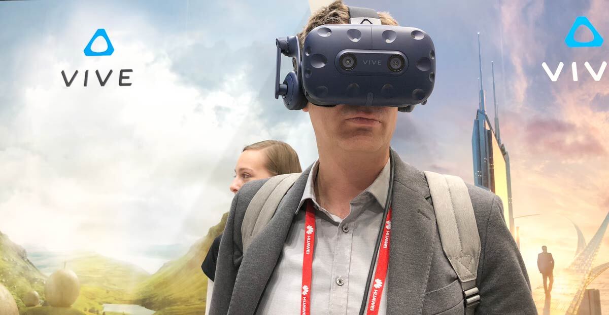 Probamos la última realidad virtual de HTC VIVE en el MWC 2018