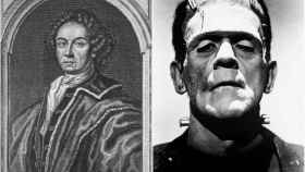 A la izquierda, Johann Conrad Dippel; a la derecha, el monstruo de Frankenstein.