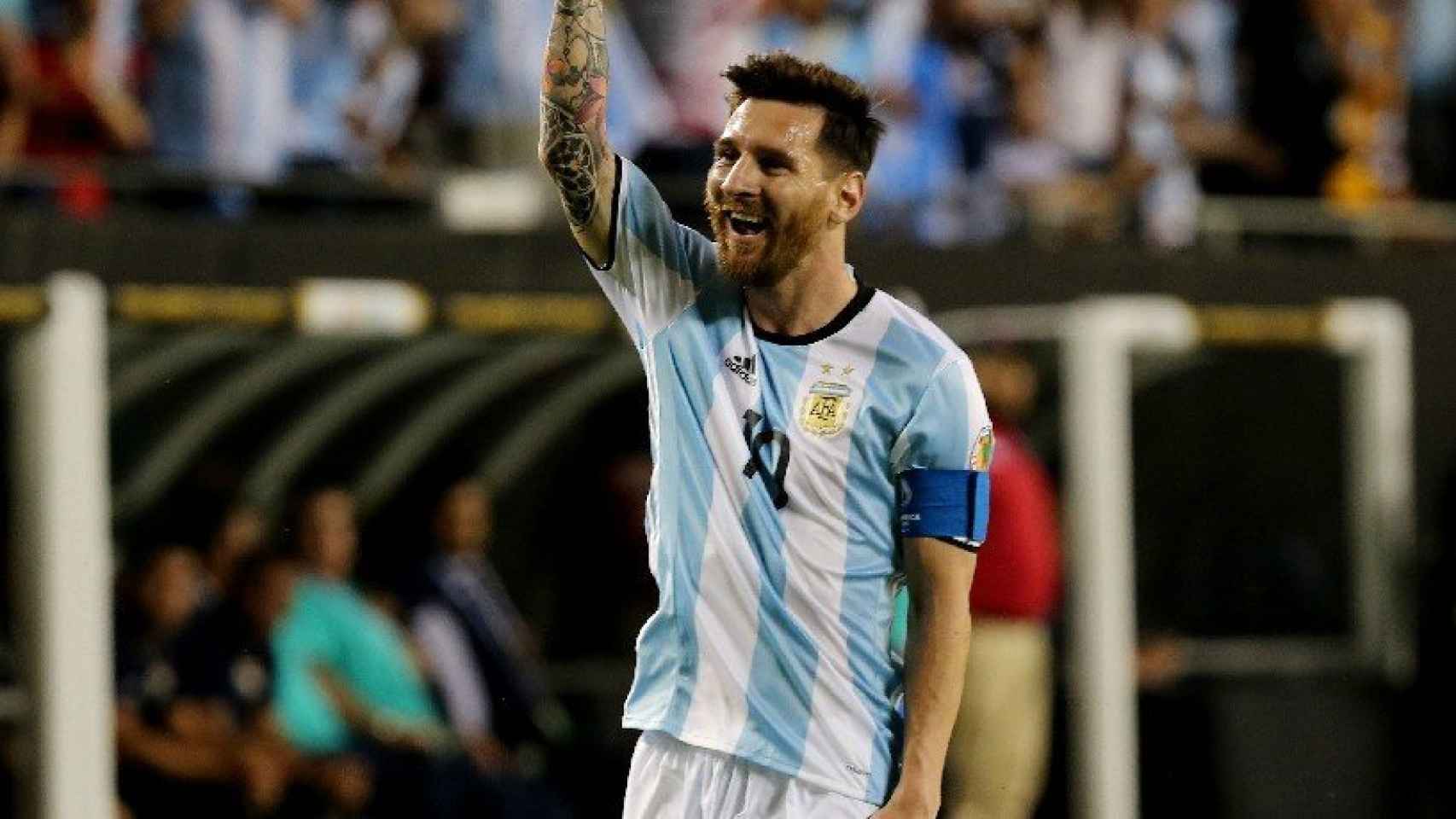 Messi, con Argentina: Foto: afa.com.ar