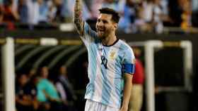 Messi, con Argentina: Foto: afa.com.ar