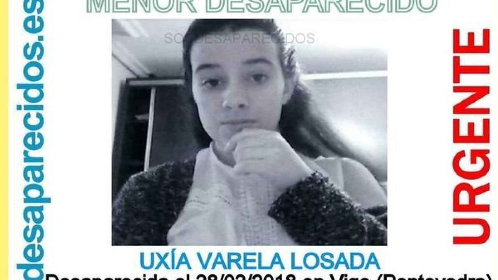 Imagen de la joven difundida por SOS Desaparecidos.