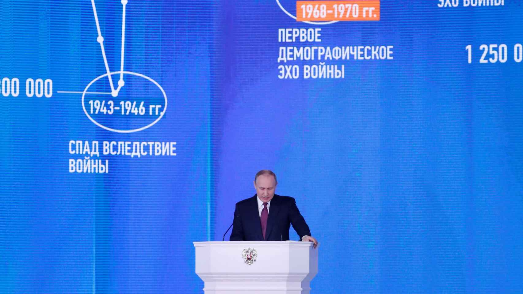 Putin, durante la presentación del misil.