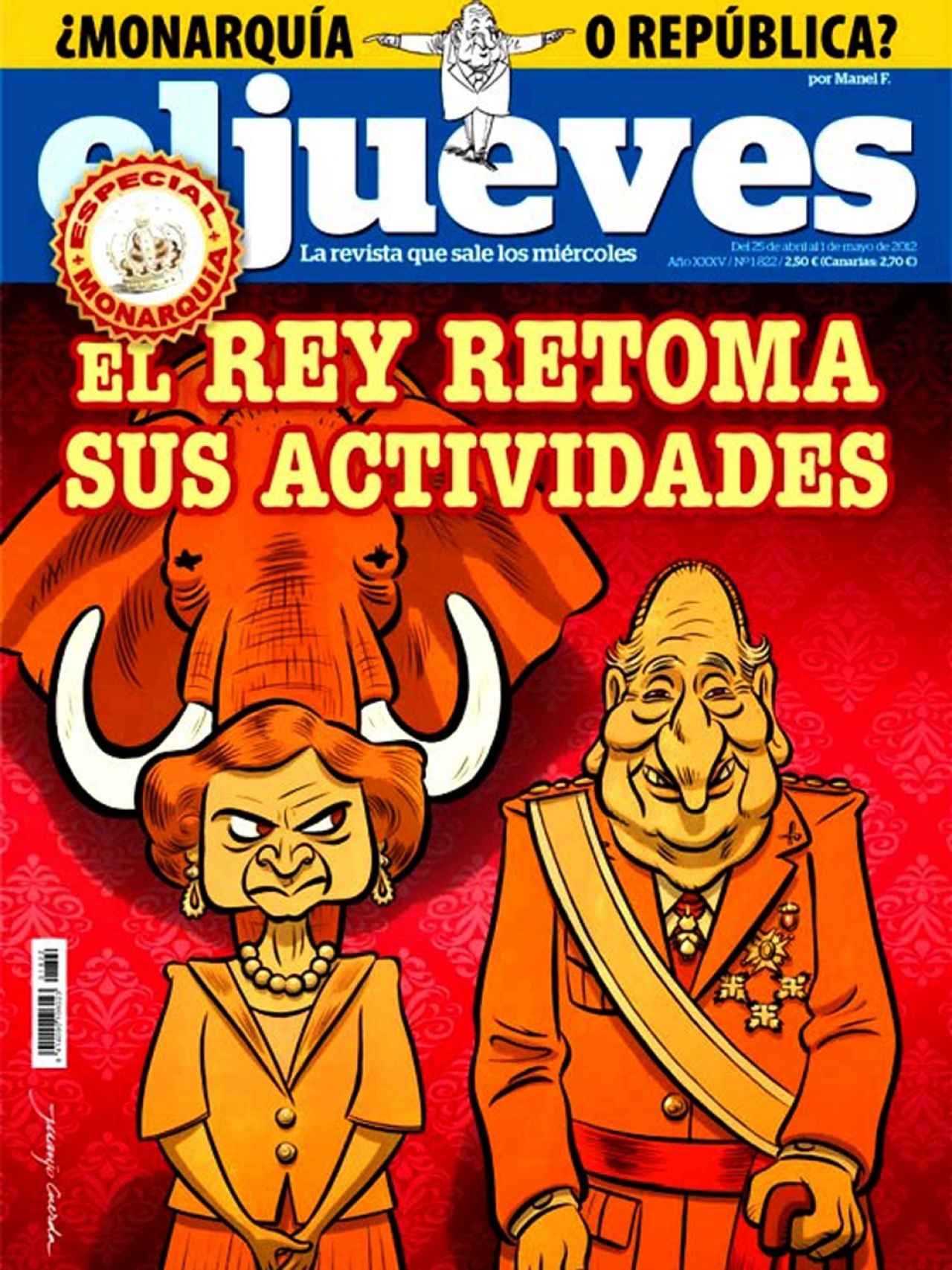 Portada Revista El Jueves - 25-04-2012 - 01-05-2012