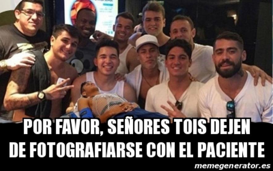 Los mejores memes de la lesión de Neymar