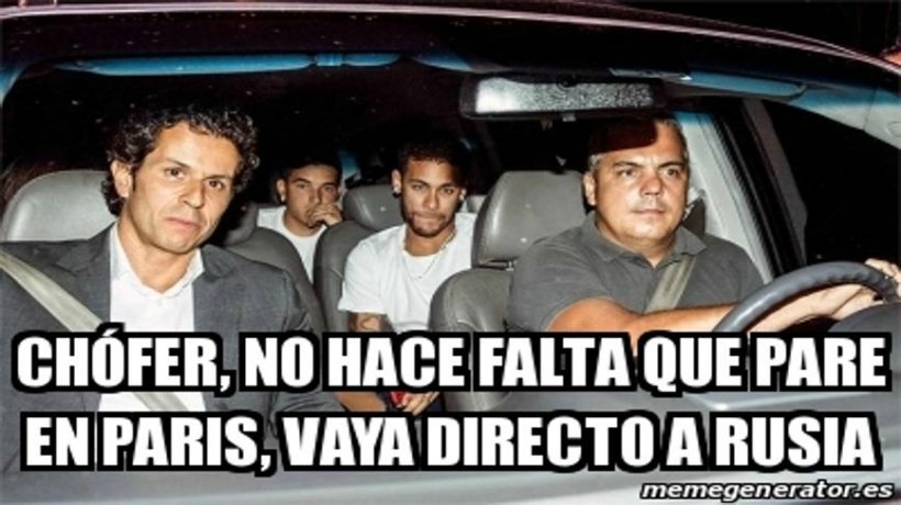 Meme sobre la lesión de Neymar. Foto: memegenerator.es