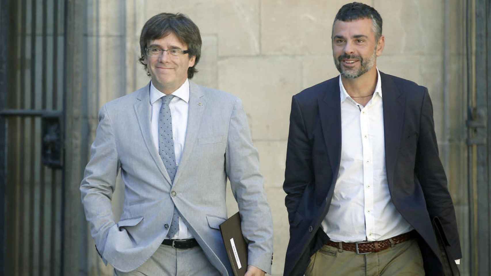 Puigdemont junto a Santi Vila en una foto de archivo.