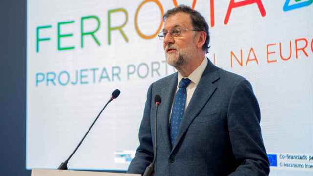 El presidente del Gobierno, Mariano Rajoy, este lunes en Badajoz.