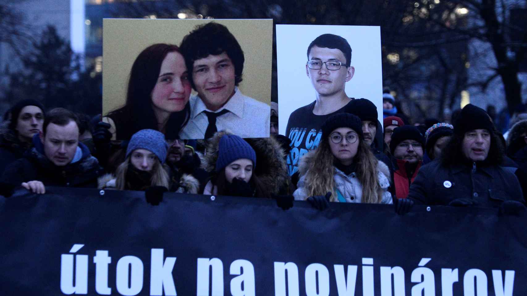 Manifestación por el periodista asesinado junto a su pareja en Bratislava