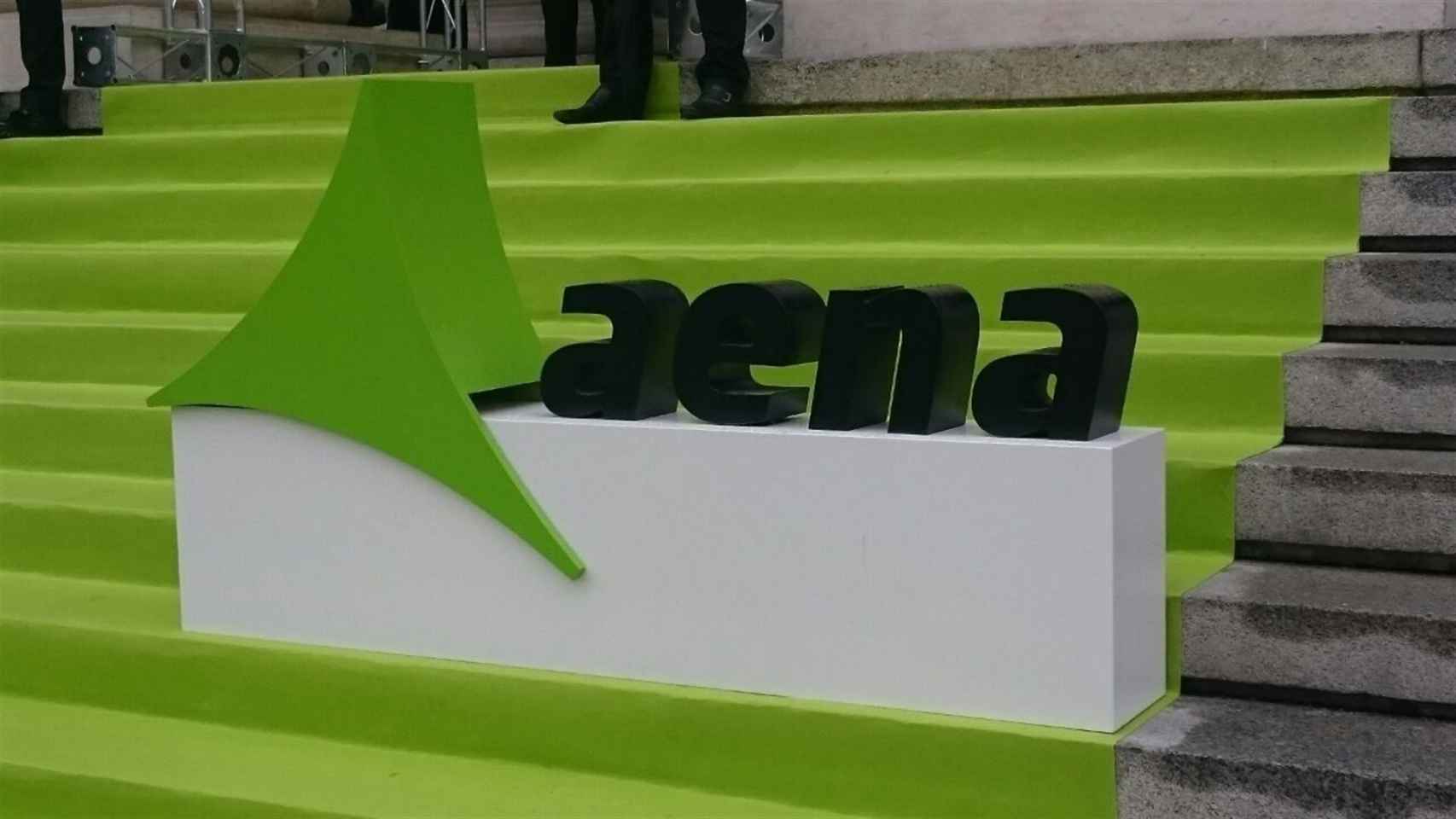 Imagen de archivo del logo de Aena.
