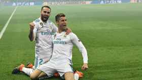 Cristiano Ronaldo celebra su gol en París.