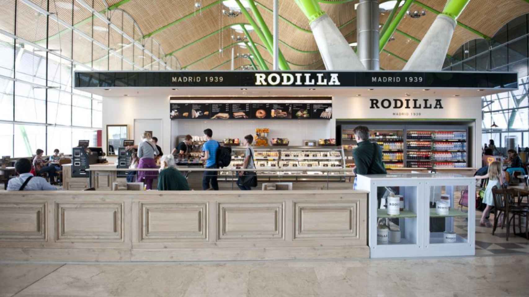 Un restaurante Rodilla en el aeropuerto de Barajas.