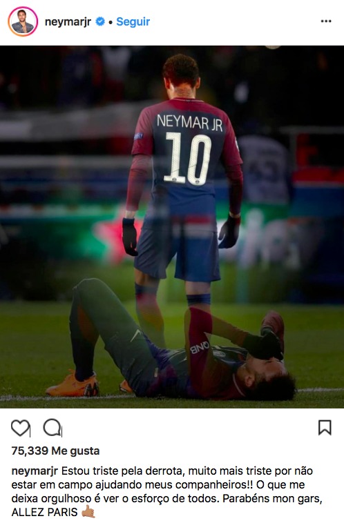 El mensaje de Neymar tras la eliminación contra el Real Madrid