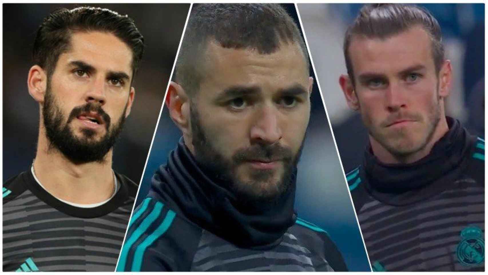 Isco, Benzema y Bale