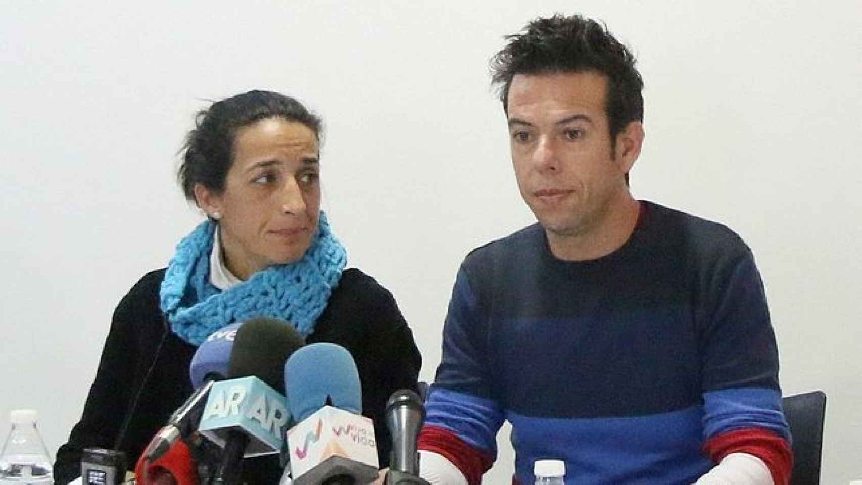 Ángel Cruz y Patricia Ramírez, padres del menor desaparecido.