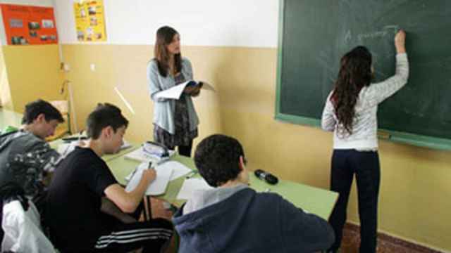 Clase bilingüe en un colegio de Castilla y León