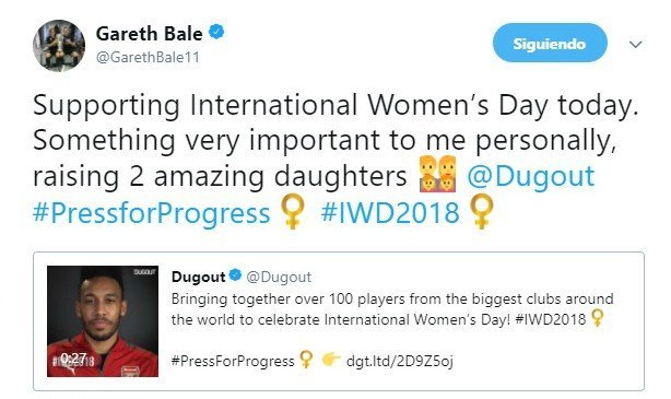 Los mensajes de los madridistas en el Día de la Mujer