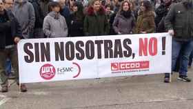 Paros en las grandes empresas españolas con motivo de la huelga feminista del 8M