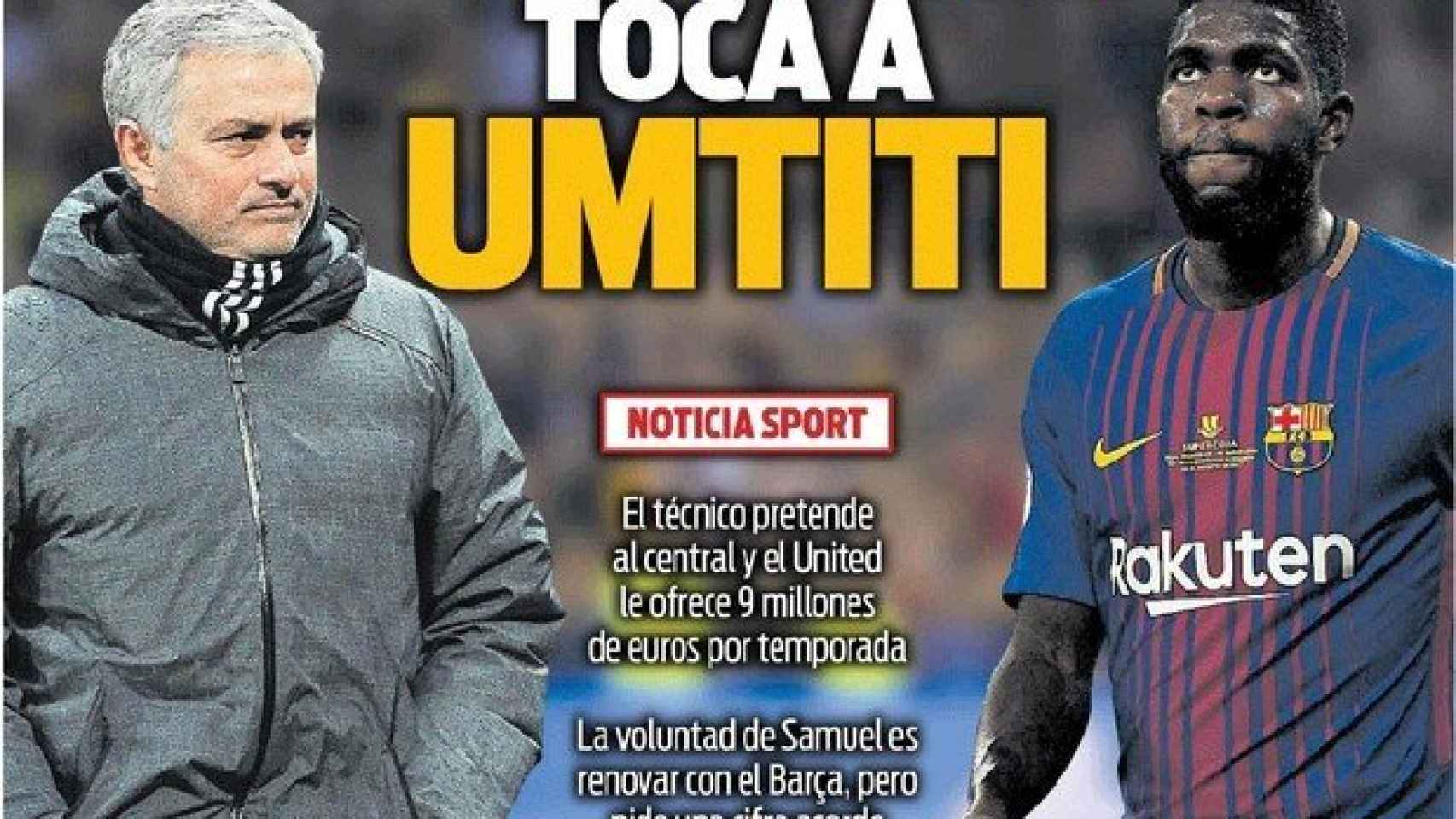Portada Sport (09/03/2018)