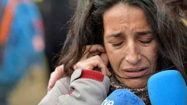 Patricia Ramírez, madre del pequeño Gabriel, desolada ante los medios a las pocas horas de desaparecer su hijo.