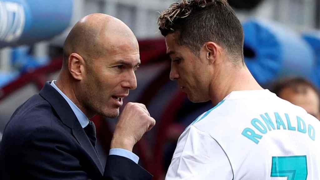 Cristiano, con Zidane.