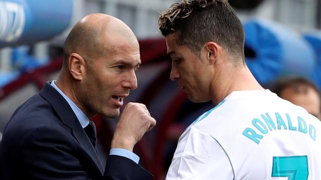 Cristiano, con Zidane.