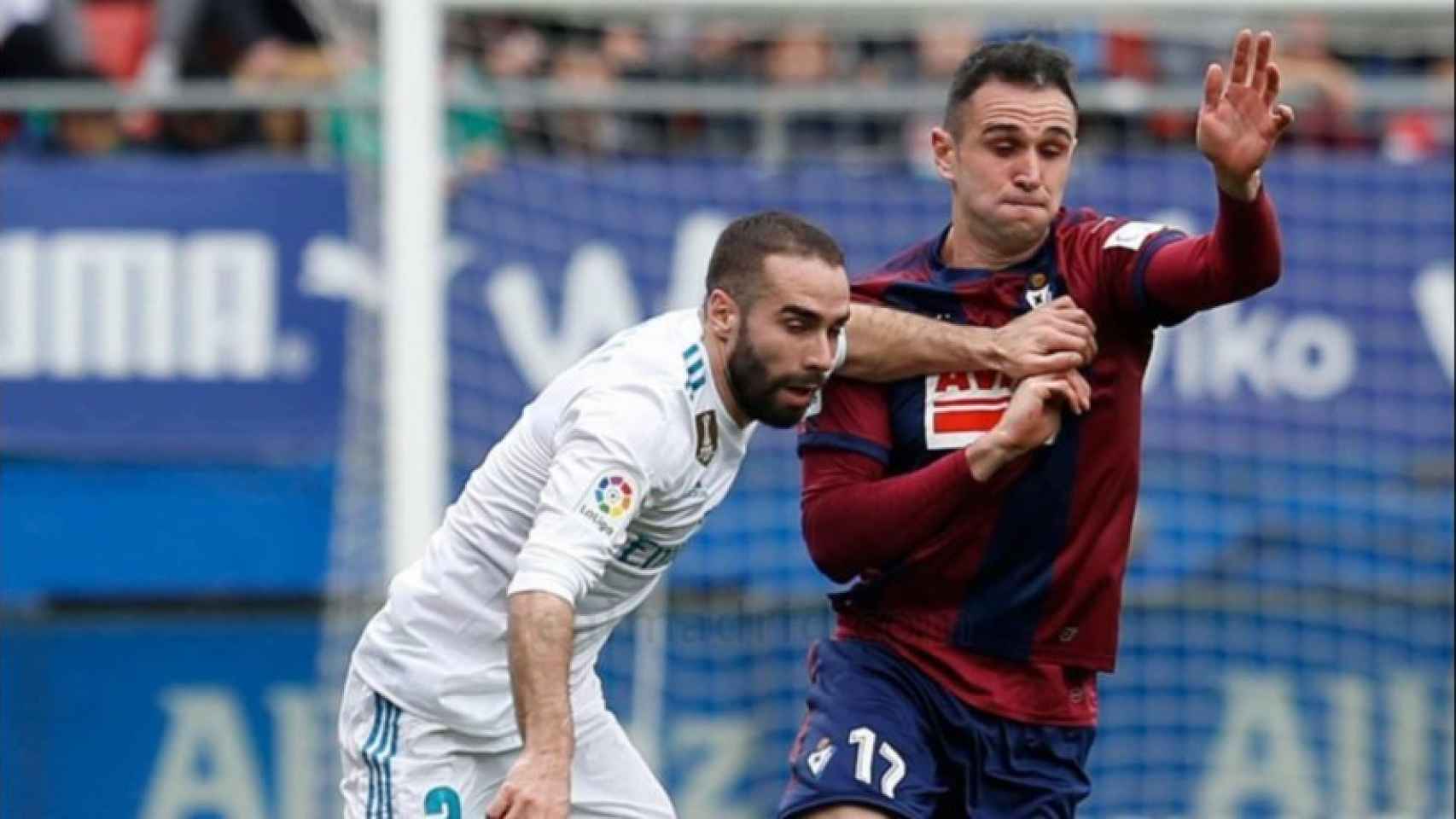 Carvajal, en el Eibar-Real Madrid