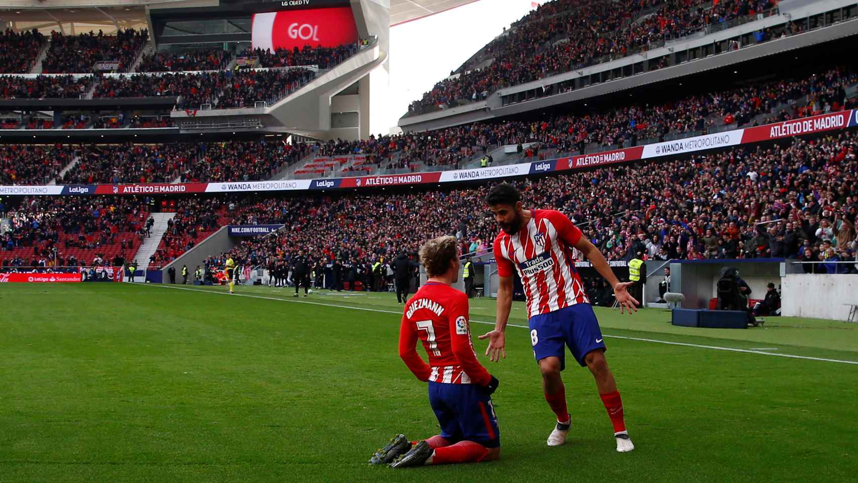 Diego Costa y Griezmann, dos de los estandartes del Atlético en ataque.